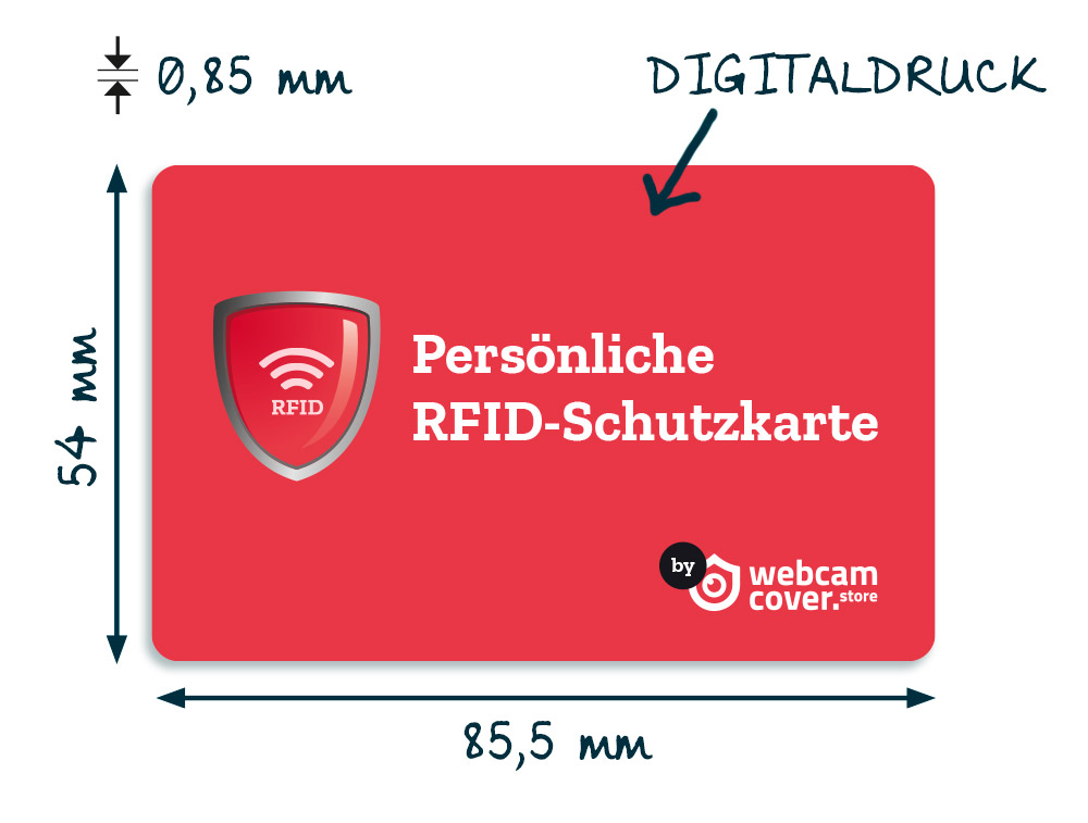 RFID Blocker Karte, SkimProtect mit einseitigem Werbeeindruck